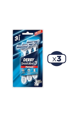 Derby Samurai 3 Platinum 3'lü Blister X 3 Adet