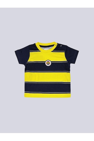 Fenerbahçe Sarı Lacivert Çubuklu Bebek Tshirt Lacıvert-sarı