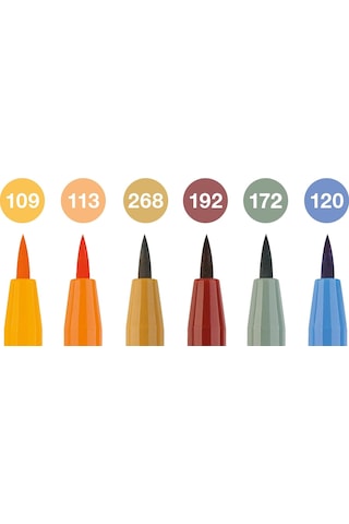Faber-castell Pitt Artist Pen Çizim Kalemi Fırça Uçlu Sonbahar Se