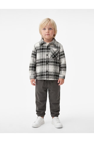 Koton Beli Lastikli Şardonlu Cepli Jogger Eşofman Altı Antrasit 7wmb40022tk
