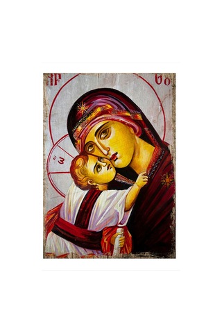 Bedeko Meryem Ana Ve Hz. İsa Dekoratif Mdf Tablo 50 Cm X 70 Cm
