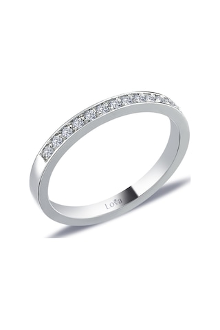 Lova 0,16 Karat Pırlanta Yarımtur Yüzük - 1040173