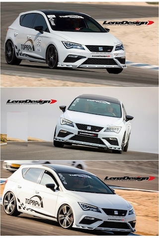 Seat Leon Mk 3.5 Race Cup Lenzdesing Ön Tampon Lipi Parlak Siyah