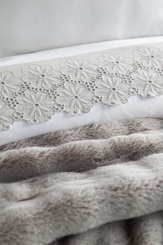 Apricitas Home Nolan Gri %100 Pamuk Çift Kişilik Nevresim Takımı Ve Artizan Yatak Örtüsü Seti Gri