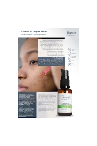 The Purest Solutions Vitamin B Complex Serum 10% Niacinamide & Vi