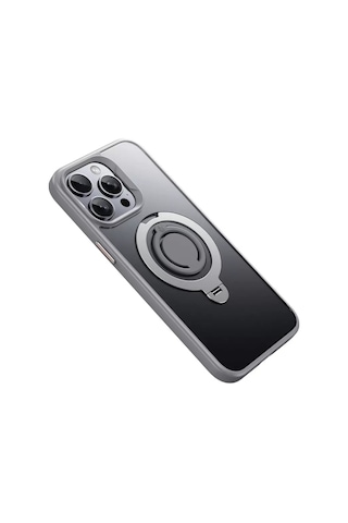 Joko Apple, Uyumlu iPhone 15 Pro Max Avatar 360 Dönen Magsafe Kapak - Titan Gri
