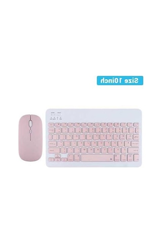 Willowhaven Bluetooth Kablosuz Klavye Fare Set - Air Pink - İpad Uyumlu - Japonca - Android İos Samsung Xiaomi Tablet İçin