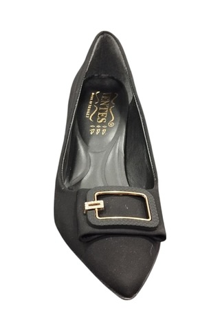 Ventes 22211920z Sivri Burun 7 Cm Kadeh Topuk Kadın Şık Topuklu Nubuk Ayakkabı Siyah