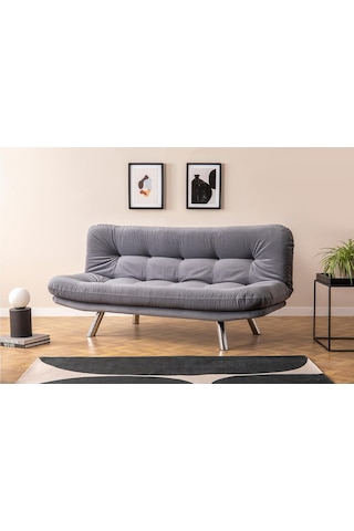 Pafu Hippo Yataklı Üçlü Koltuk - Gri Gri