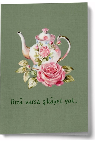 Rıza Varsa Şikayet Yok Mini Defter Çok Renkli
