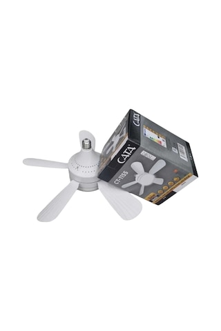 Cata Ct-1155 Karayel Fanlı 82 Watt Led Ampul Lamba Beyaz Işık Vantilatör Aydınlatma E27 3 Renk Dim Edilebilir