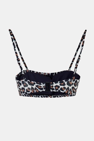 Capetown Leopar Desenli Bralet Çıkarılabilir Pedli Bikini Üst Leopar
