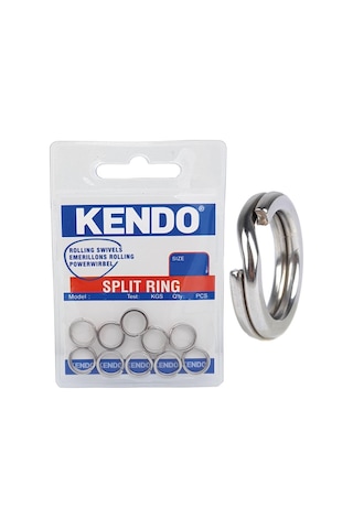 Kendo Split Ring Halka Paslanmaz Çelik Olta Halkası 10 Adet