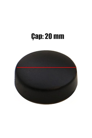 Dekoratif Vida Kapağı Mat Siyah 20mm 10'lu Paket Renk