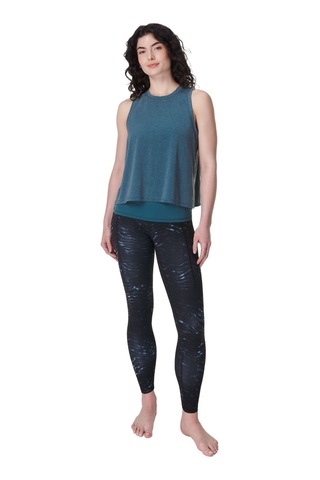 Sweaty Betty Sweaty Betty Soft Flow Double Up Bra Tank Kadın Mavi Fitness Bra 5133 Mavi