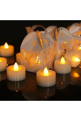 Pilli Mum 1.8cm 24'lü Paket Beyaz