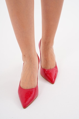 Kadın Topuklu Stiletto Ayakkabı Kırmızı