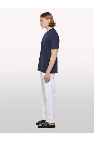 %100 Pamuk Bisiklet Yaka Regular Fit T-shirt Erkek Lacivert T-shirt - 325p3089s104j
