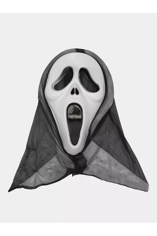 Kapşonlu Çığlık Maskesi Scream Maskesi - Hayalet Maskesi 33x21 Cm - Elm-01-763502 18