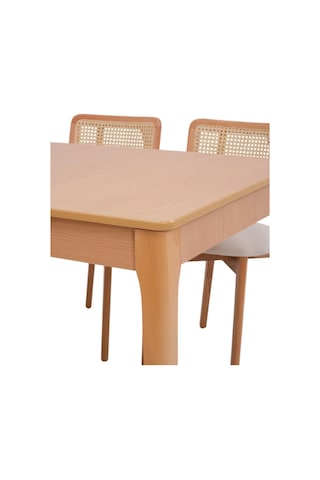 Paris Lak Panel Mdf Otomatik Açılır Mutfak Masası 80x130cm Krem