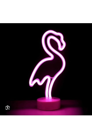 Flamingo Led Işık Yılbaşı Işıkları Dekor Flamingo Led Light Pil