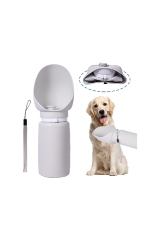 Taşınabilir Köpek Su Bardağı Katlanabilir Seyahat Su Şişesi Yürüyüş İçin B Çok Renkli