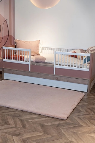 Apex Polo 8704 Pembe Peluş Düz Şekilli Halı Pembe