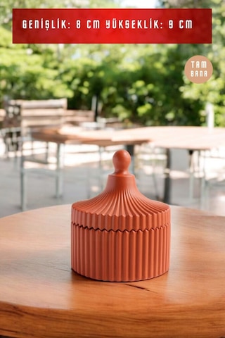 El Yapımı Dekoratif Kutu Kapaklı Takı Kutusu Siyah Model 10 - Terracotta