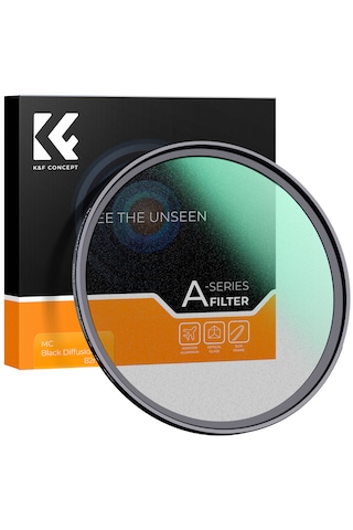 K&f Concept 82 MM Sis 1/8 Nano-A Serisi Filtre Siyah