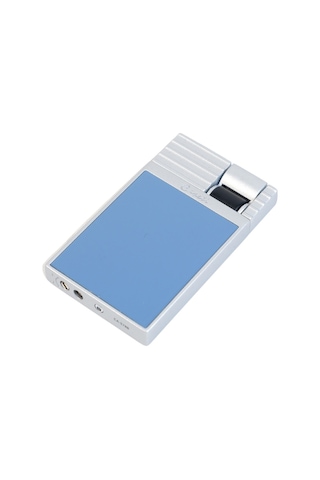 Caseti Tek Torch Perde Alev Mavi Gümüş Metal Puro Çakmağı 38669252