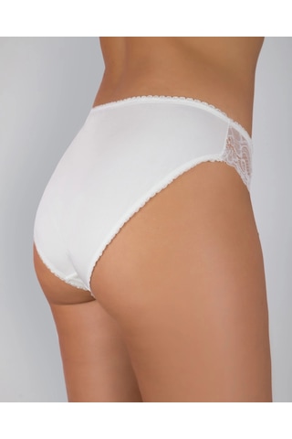 Angbutik G-box 919 Kadın Dantel Detaylı Bikini Külot Ekru
