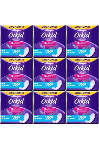 Orkid Günlük Ped Normal 9 x 28'li