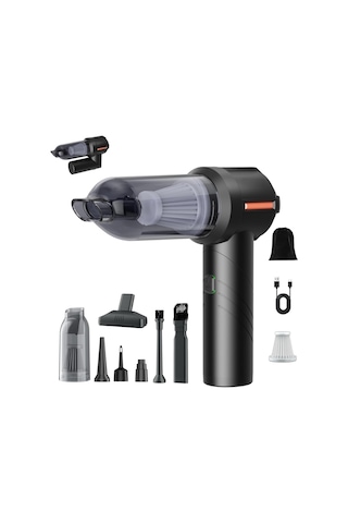 Auhma Ahv-06 16.000pa Katlanabilir 3 Kademeli Kablosuz Araç İçi Süpürge Profesyonel Ultra Çekim Güçlü Mini Ara Diğer