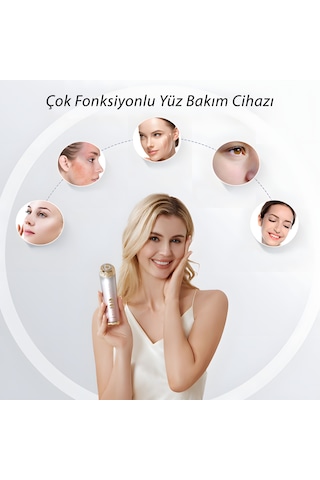 M2 Yüz Masaj Aleti Mikro Akım, Kırmızı Işık, Isı Ve Titreşim Destekli Ev Tipi Cilt Bakım Cihazı