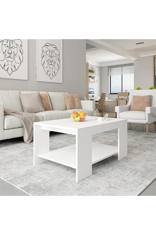 Lina Orta Sehpa – Modern Minimal Tasarım Beyaz