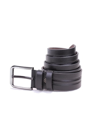 Dagoster DMK26-457 Siyah 4.5 CM Suni Deri Erkek Kemer Siyah