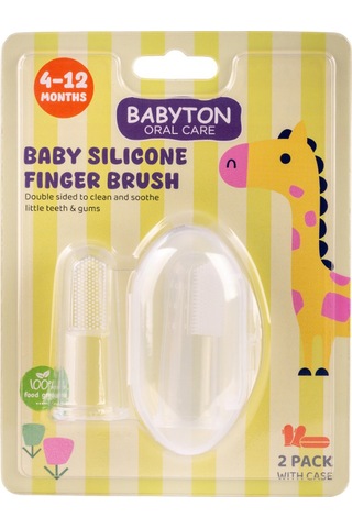 Babyton İkili Silikon Parmak Fırça