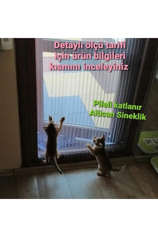 Pileli Sineklik Sürgülü Akordeon Kapı Pencere Sineklik