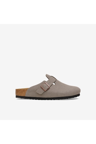 Terlik Erkek 1033068 Birkenstock Boston Bf Nu Stone Gri