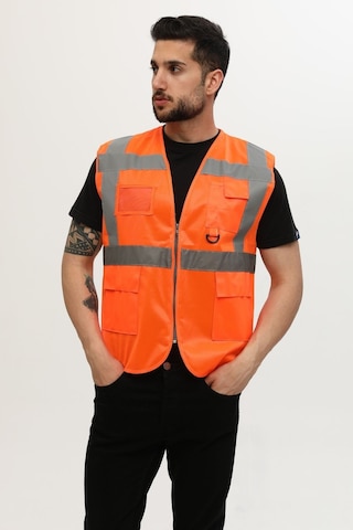 Uniprom Yelek Yönetici Ikaz Yeleği Reflektörlü Neon Turuncu