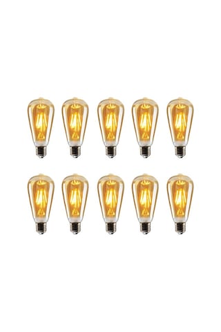 Edison ST64 Flamanlı Rustik 4W Led Ampul 10'lu