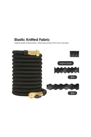 Pazly Genişletilebilir Bahçe Hortumu - Pratik, Esnek, Nozullu Zemin Yıkama, Sulama, Hayvan Temizliği