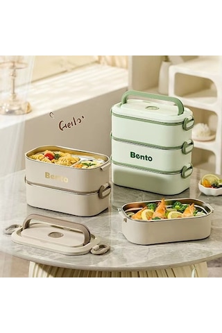 304 Extra-long İnsulated Lunch Box, Large Capacity Lunch Box - Ma