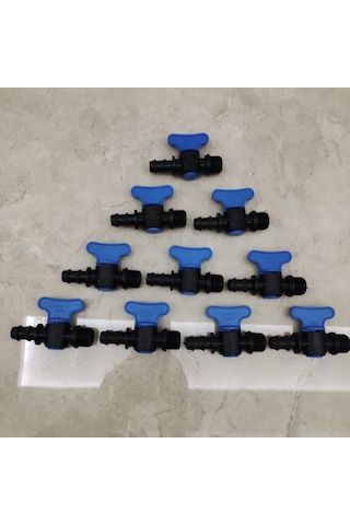 Damlama Sulama Plastik Vana 20 Mm 3/4" 10 Adet