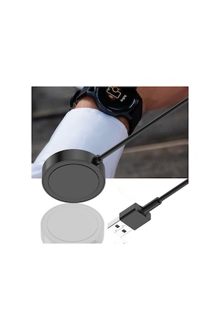 Ally Haylou Ls04 Rs3 Usb Manyetik Akıllı Saat Şarj Kablosu-Siyah