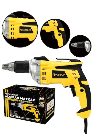 Assur ASR210 710W 90Nm Alçıpan Vidalama Sarı