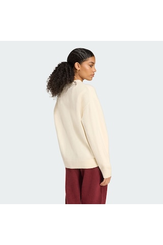 Adidas Kf2339 Knıtted Sweater Kadın Sweatshirt Bej