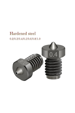Shineyee Tt3d Sert Çelik Nozzle, 0.4mm Çıkış Çapı, 1.75mm Filament Uyumlu, 3d Yazıcı Aksesuarı, Tekli Paket