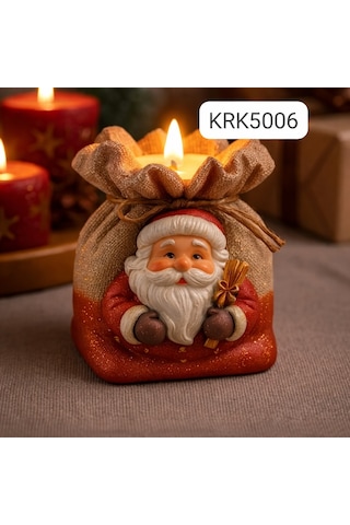 Noel Baba Hediye Çuvalı Silikon Kalıp 7x7 Cm