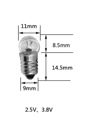 Powermaster Pm-4818 Mini Fener Ampulü 1.5v Vidalı Duy E10 50'li Paket